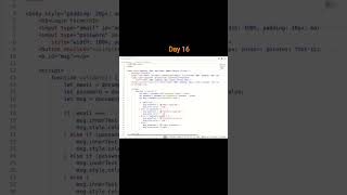 Form Validation Using JavaScript 🔐 | Beginner Project #shorts
