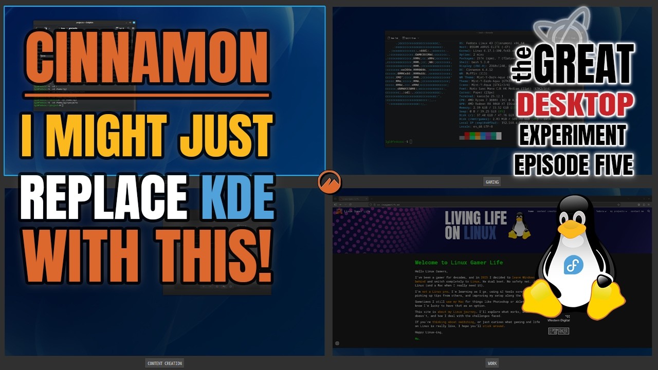 I found a desktop environment that's better than KDE for new Linux ...