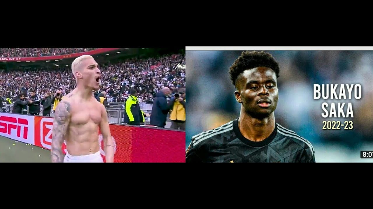 Antony Vs Bukayo Saka. Comparing Man United's Antony with Arsenals Saka Who is the best right winger