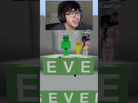 my FUNNIEST word yet...😨Minecraft WORLDE MATCH boy friend 67 #minecraft #shorts #minecraftshorts