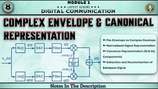 8.Complex Envelope And Canonical Representation Module 1 | 5th Sem Digital Communication ECE VTU