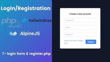 نظام تسجيل وتسجيل الدخول بواسطة PHP OOP, TailwindCSS,AlpineJS #7 (فورم تسجيل الدخول)