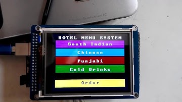 Touch Screen Based Wireless Menu Ordering System For Restaurants
