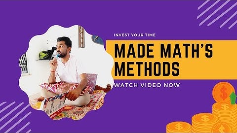 Maths Demo Video for Vedantu !