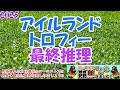 【2025アイルランドトロフィーレース予想】今年から名称変更もレース質は変わらないか!?高速馬場の決め手勝負で台頭する馬を探せ!!