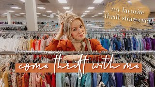 COME THRIFTING WITH ME & THRIFT HAUL | my favorite thrift store ever | WELLLOVED CLOTHING