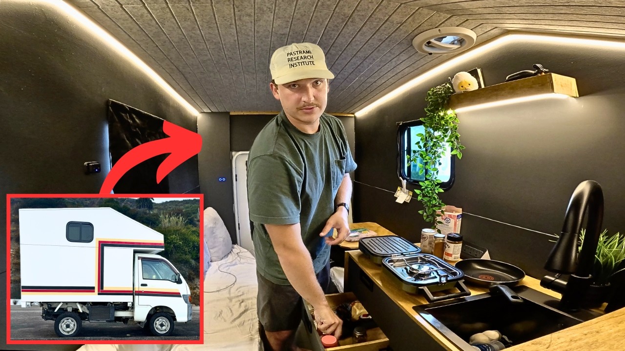 600 Mile Road Trip in My DIY Japanese Kei Truck Camper | Day 1 - YouTube