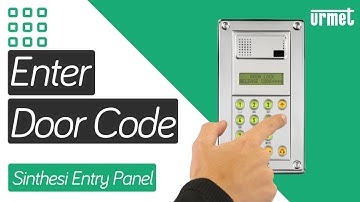 How to Open a Door with a Door Code - Urmet Sinthesi (Digital) Entry Panel