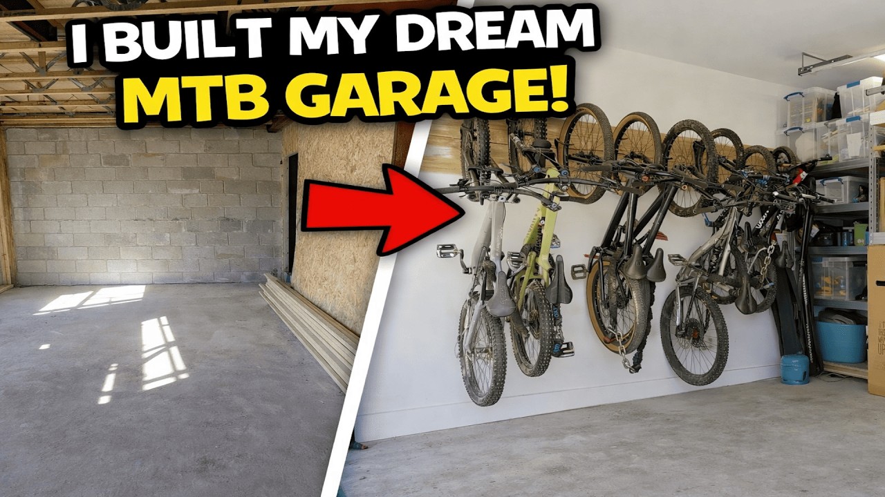 I BUILT MY DREAM MOUNTAIN BIKE GARAGE! - YouTube