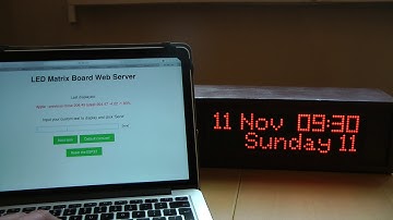 Updated DIY 1024 LED Matrix WiFi Message Board with Web interface