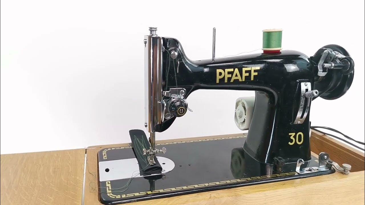 Demonstrating the Pfaff 30 Sewing Machine (Bobbin Winding, Threading