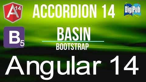 Angular 14 Bootstrap 5 Accordion Basic