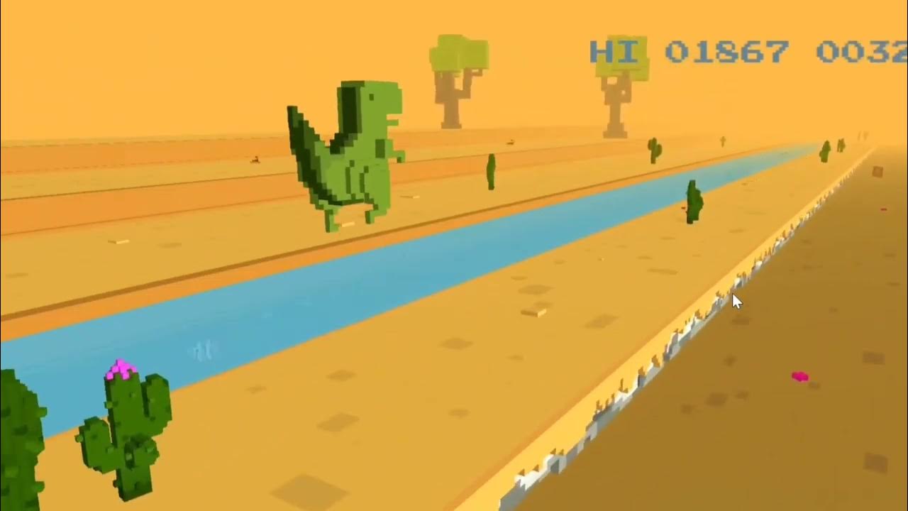 TIL the chrome offline dino run game runs at native 21:9! chrome://dino :  r/ultrawidemasterrace