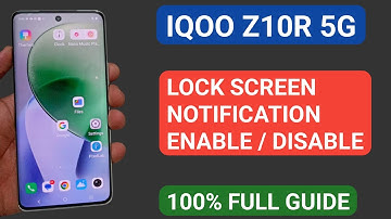 IQOO Z10R me lock screen notification enable/disable kaise kare