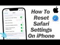 How to reset safari settings on iphone ipad 2024