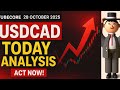 USDCAD TODAY ANALYSIS| Live Forex Trading| 28 October 2025