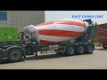 Concrete mix truck trailer