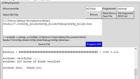 AVRHexFlashGUI: an AVRdude Hex Flasher GUI Application with Quick Flash Floating Button