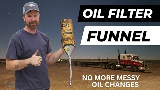 Drain the oil from your oil filter with NO MESS.