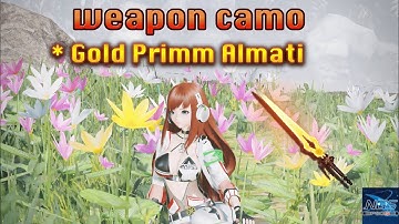 [PSO2:NGS] Gold Primm Almati weapon camo (All weapons)