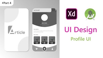 Article Apps UI Template | Profile UI (Part 4)