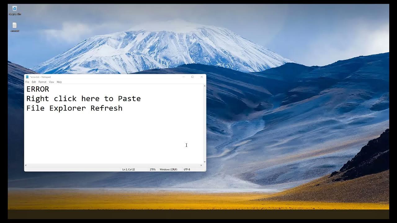 Windows 11, File Explorer error - YouTube