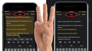 How To Use 3 Fingers Gestures On iOS 13 & iPadOS | Copy, Cut, Paste, Redo, Undo & more screenshot 5
