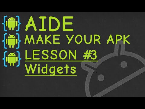 AIDE Lesson#3 Widgets