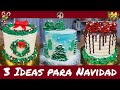 Pastel para NAVIDAD 🎄 3 Ideas que TE ENCANTARAN para decorar tus Pasteles ☃️