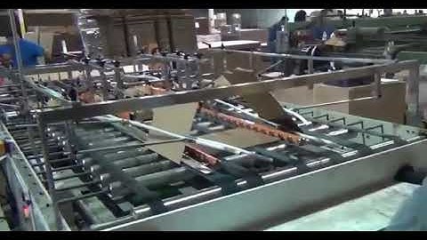 Semi automatic corrugated board folder gluer/box glue machine/carton gluing machine