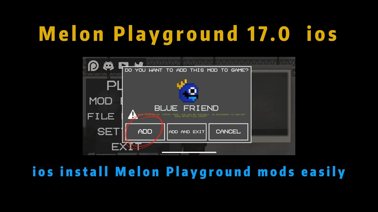 Stream Downloading and Installing Mods for Melon Playground on iOS Devices  by John