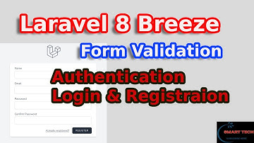 Laravel Breeze , Authentication, Login, Registration, Password reset, Verification Form