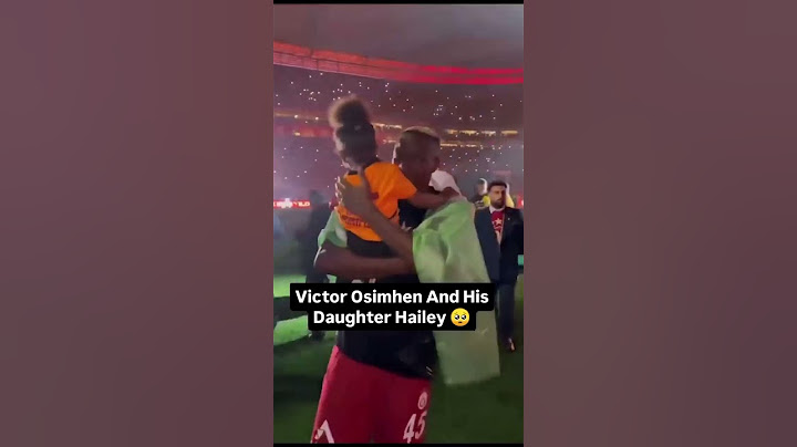 Osimhen celebrates winning Turkish League with daughter Hailey #trending #fyp #osimhen #galatasaray
