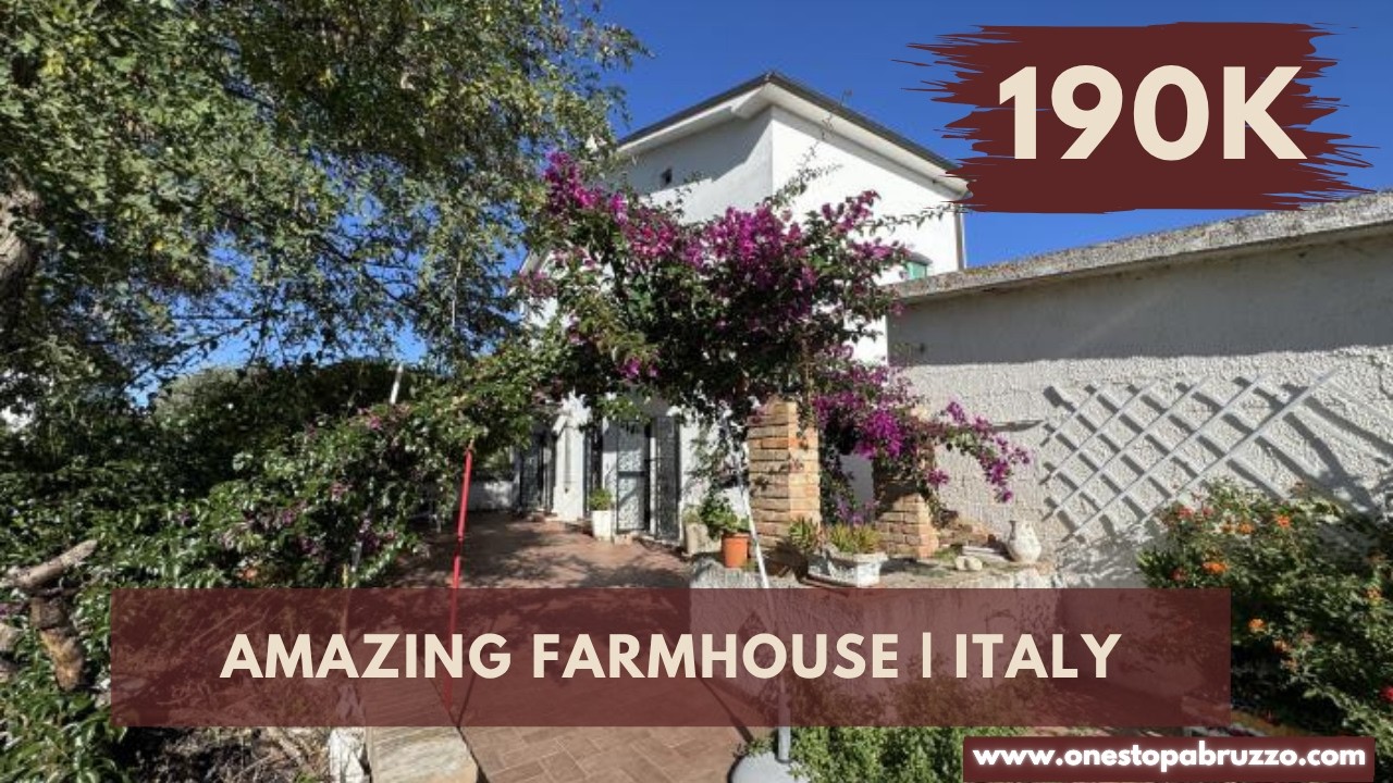 Incredible Farmhouse With Land Plot Near the Coast Abruzzo Trabocchi | Italy Virtual Property Tours