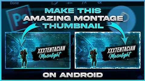 How To Make Free Fire Montage Thumbnail || Free Fire || Thumbnail Tutorial