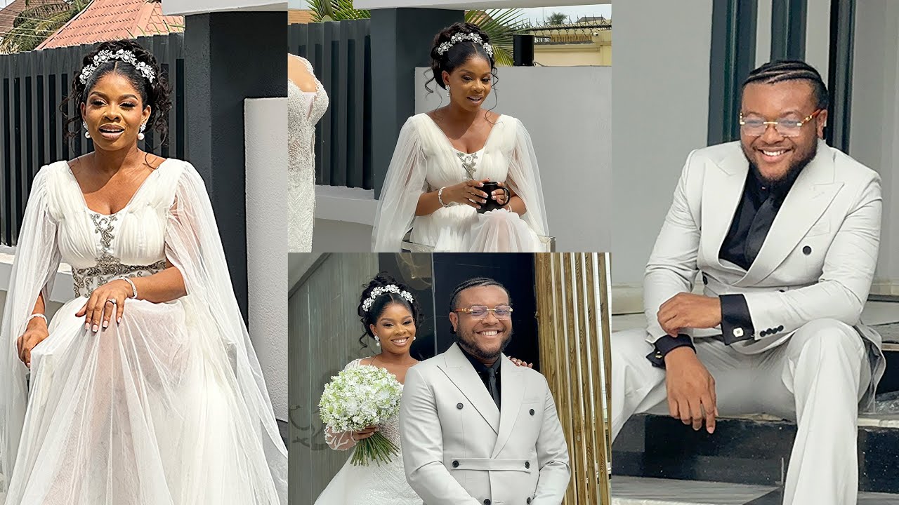 Deacon Famous and Beautiful Wife Mawusi Preparing For Their Wedding Ceremony Today