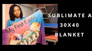 How I Sublimate a Blanket | 30x40 Blanket | Epson ScF570