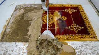 This Is No Brown Carpet - The Transformation Is Amazing - Carpet Cleaning Satisfying ASMR