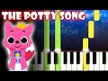 The Potty Song - PinkFong | Piano Tutorial | Karaoke