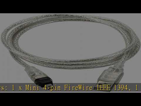 BLUEXIN USB 2.0 Male to IEEE 1394 Mini 4Pin Male iLink Firewire DV Adapter Cord Cable Compatible wi