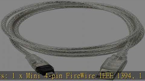 BLUEXIN USB 2.0 Male to IEEE 1394 Mini 4Pin Male iLink Firewire DV Adapter Cord Cable Compatible wi