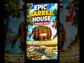 Minecraft Easy Barrel House Tutorial 🔥🏠 #shorts #minecraft #ekday @ekday
