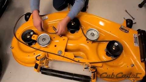 How to Change the Deck Belt on a Cub Cadet Zero Turn Riding Lawn Mower  Using Model 17AF9BKP010