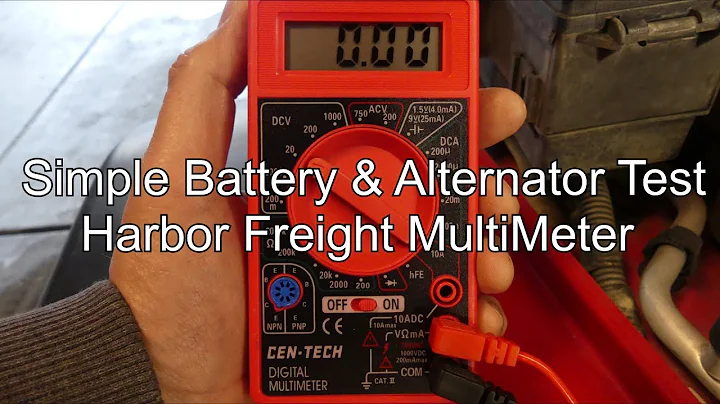 How to check Battery & Alternator using Multimeter from Harbor Freight DIY Diagnostic