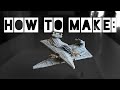 DIY Rogue One Star Destroyer crash scene with Hammerhead Corvette (Star Wars)