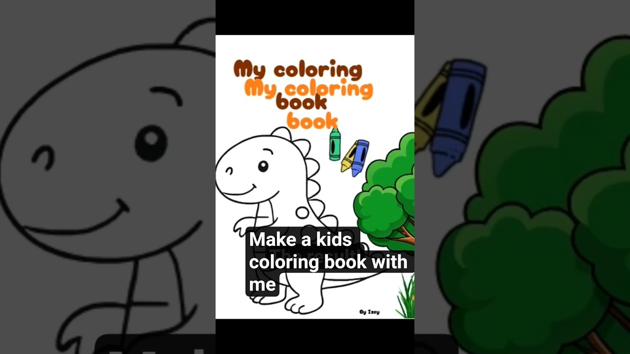 how to make a children's colouring book #canvatutorial #sidehustleideas