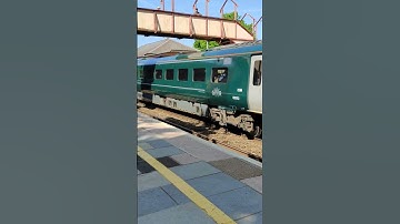 Class 800 departure from Yatton with another in the background