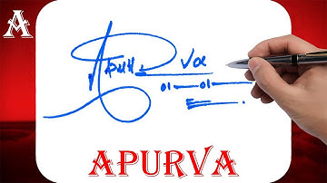 Apurva Name Signature Style | A Signature Style | Signature Style of My Name Apurva