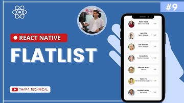 🔴 FlatList in React Native in Hindi #9