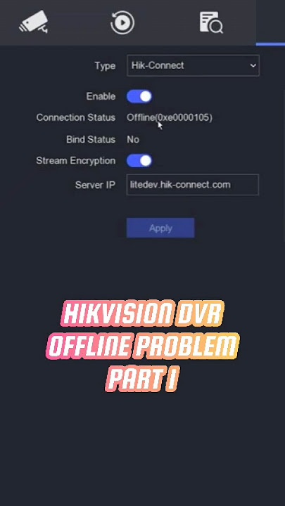 Hikvision DVR Offline Problem | Part 1 #cctv #cctvcamera #hikvision